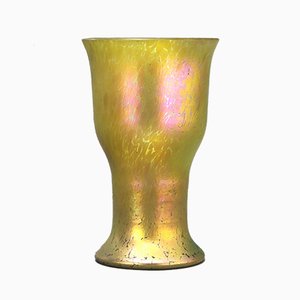 Vase d'Époque en Verre Irisé de Loetz, années 1900
