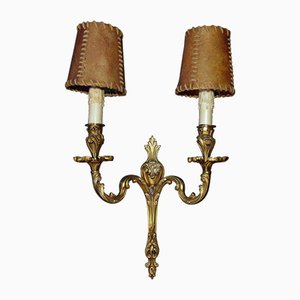 Mid-Century Art Deco Brass Sconce