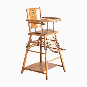French Beech Childrens Chair, 1960s