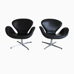 Butacas Swan vintage de Arne Jacobsen para Fritz Hansen, años 60. Juego de 2