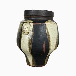 Vintage German Ceramic Model Heads Vase from Gerhard Liebenthron, 1970s