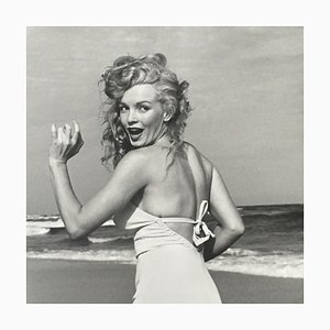 Marilyn en maillot dos nu vintage di André de Dienes