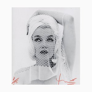 Marilyn Looking Up in the Wedding Veil Print by Bert Stern, 2012