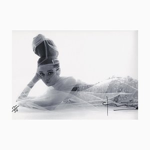 Audrey Hepburn Laying Down Photograph by Bert Stern, 2007