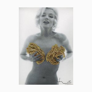 Marilyn Classic Gold Roses Photograph by Bert Stern, 1962