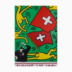 Affiche 1 Août 1991 par Keith Haring, 1987