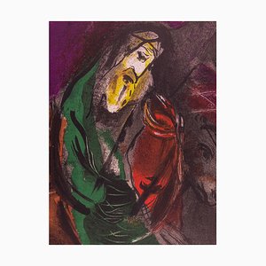 Litografía The Bible: Jeremiah de Marc Chagall, 1956