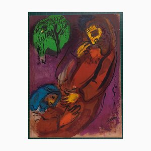 Lithographie The Bible: David and Absalom par Marc Chagall, 1956