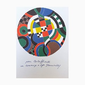 Euterpe, Hommage à Igor Stravinsky Photolithograph Réimpression par Sonia Delaunay