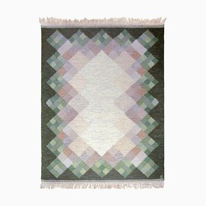 Tapis Kilim Röllakan Mid-Century par Brita Svefors, Suède