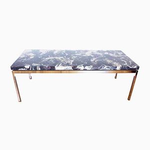 Resin & Marble Coffee Table, 1970s