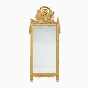 Antiker Französischer Vergoldeter Spiegel
