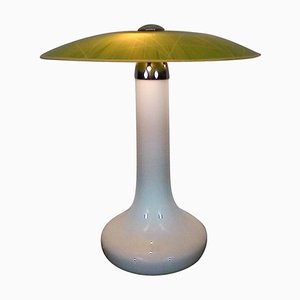 Mid-Century Glass Table Lamp from Zukov, 1960s