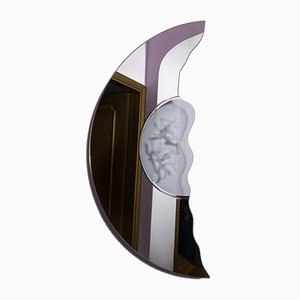 Modell Scornicw Spiegel von Nanda Vigo für Glasmäster, 1980er