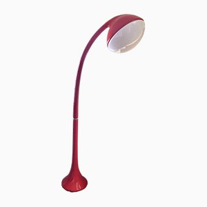 Lámpara de pie roja de Fabio Lenci para Guzzini, años 70