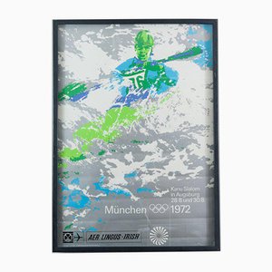 Münchener Olympiade Kajak Poster von Oti Archer, 1972
