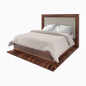 Art Deco Style Macassar Bed