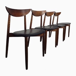 Rosewood Dining Chairs by Harry Østergaard for Randers Møbelfabrik, 1960s, Set of 4