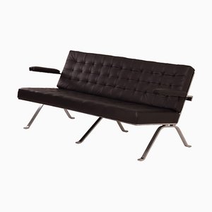 Modell 1042 3-Sitzer Sofa von Artimeta, 1960er - Neues schwarzes Leder