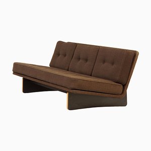 671 Sofa by Kho Liang le for Artifort, 1960s | Three Seater with Brown Ploeg Fabric