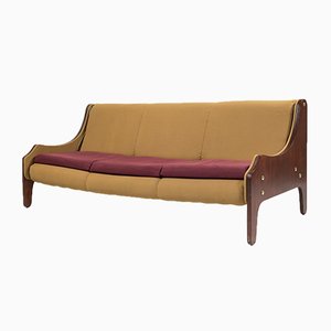 Mid-Century Rosewood Milord 3-Seat Sofa by Marco Zanuso for Arflex