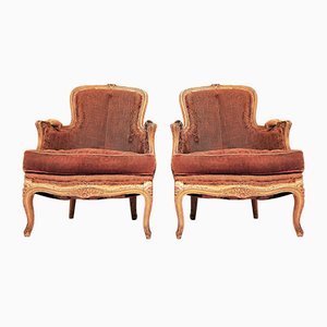 Louis XV Style Bergere Armchair, 1940s