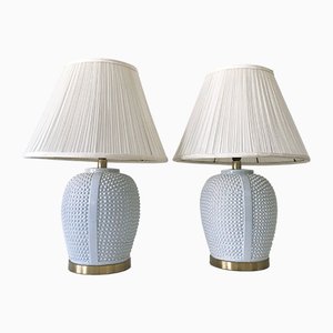 Mid-Century Modern German Ceramic Table Lamps, 1960s, Set of 2