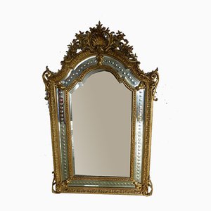 Specchio Napoleone III antico con riserva