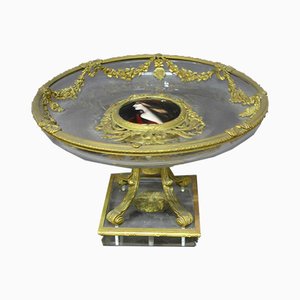 Coupe Antique en Cristal et Bronze, XIXe siècle