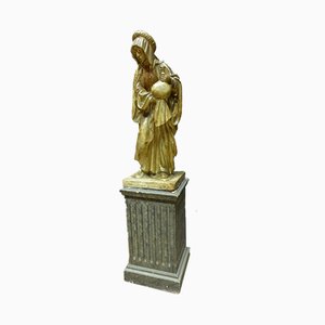 Antique XIX Saint Martha Statue