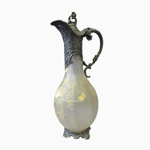 Glass and Metal Ewer