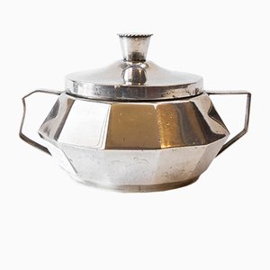 Art Deco Silver Plated Sugar Bowl, 1930s