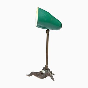 Lámpara de mesa Cocotte vintage en verde de Pierre Guariche, años 50