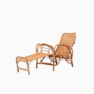 Mid-Century Danish Bamboo Lounge Chair, 1960s