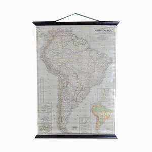 Carte de l'Amérique du Sud de National Geographic, 1950s