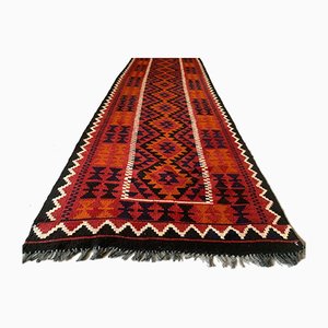 Alfombra Kilim Runner afgana vintage de 384x94 cm