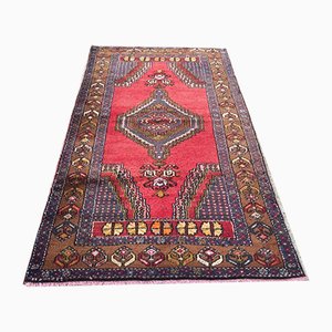 Tapis de Prière Vintage Teinté Végétalien, Turquie, 195x112cm