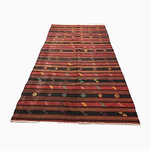 Alfombra Kilim turca vintage grande de 300 x 162 cm