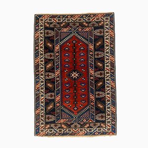 Türkischer Vintage Stammt Teppich mit Gemusterten Pflanzenmotiven 232x153 cm