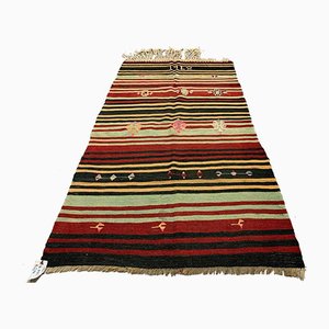 Tappeto Kilim vintage in lana medi misero 190x100 cm, Turchia