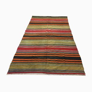 Alfombra Kilim turca vintage grande de lana