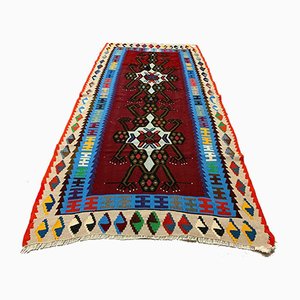 Tappeto Kilim medio in lana, Medioevo, India, 192x95 cm, Turchia