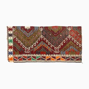 Alfombra Kilim turca vintage pequeña 149x72 cm