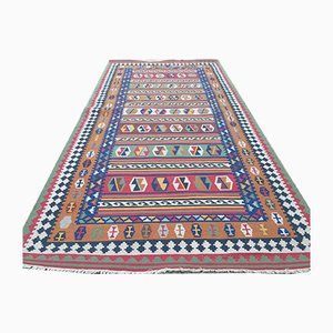 Tapis Kilim Tribal Rustique Vintage du Moyen-Orient 320x157cm