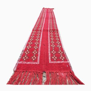 Alfombra de pasillo Kilim vintage tunecina