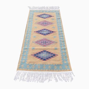 Tappeto Kilim vintage Navajo fatto a mano