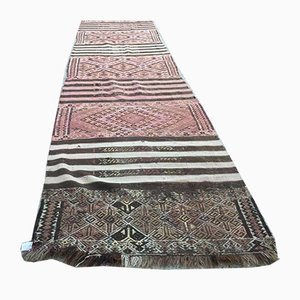 Tapis Kilim Runner Vintage Shabby Chic Vintage, Turquie