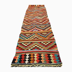 Alfombra Kilim Runner turca vintage estrecha de Shabby Chic