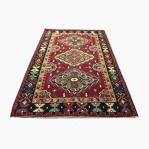 Grand Tapis Kilim Vintage Shabby Chic en Laine, Turquie