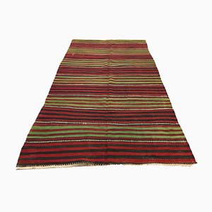 Grand Tapis Kilim Country Home Vintage en Laine, Turquie